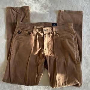 Men’s AG Everett Tan Slim Straight Jeans